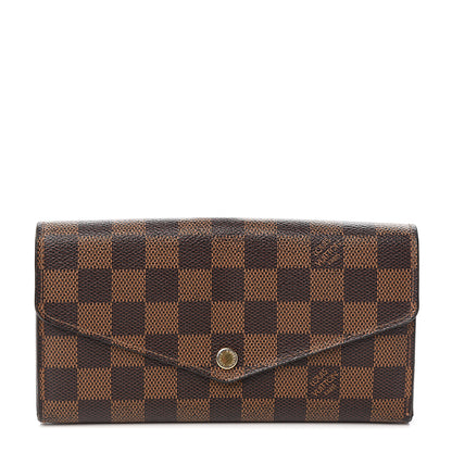 Louis Vuitton Damier Ebene Sarah Wallet NM 1 of 9
