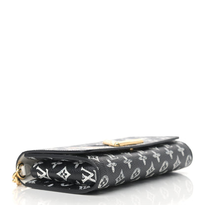 Louis Vuitton Catogram Twist Chain Wallet Black 4 of 9