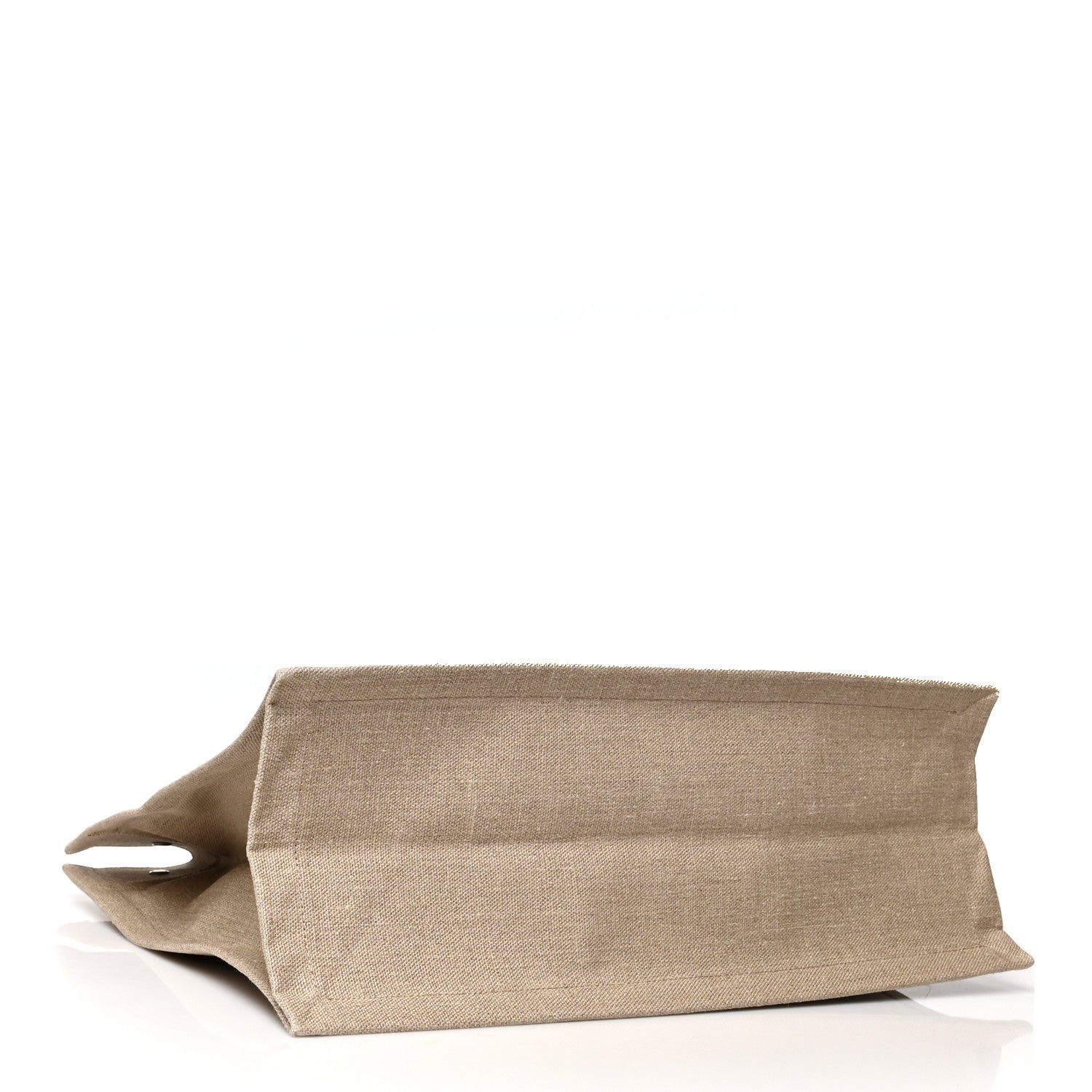 Saint Laurent Linen Calfskin Rive Gauche Tote Optic White 4 of 9