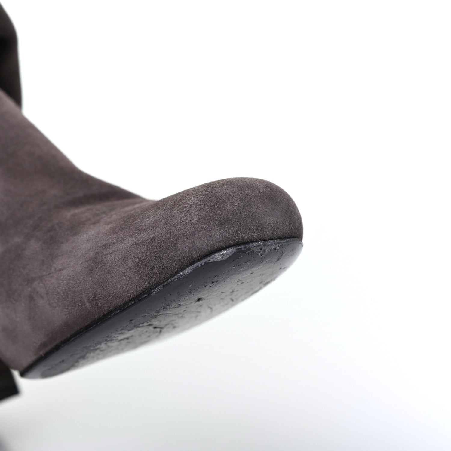 Saint Laurent Suede Babies 40 Over The Knee Boots 36 Road Grey 14 of 19