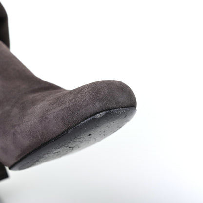 Saint Laurent Suede Babies 40 Over The Knee Boots 36 Road Grey 14 of 19