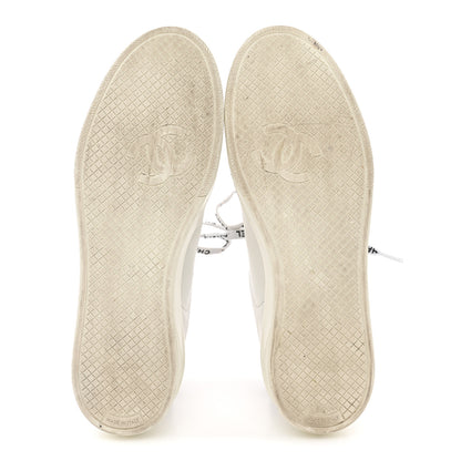 Chanel Calfskin CC Womens Sneakers 38.5 White 39.5 White 6 of 12