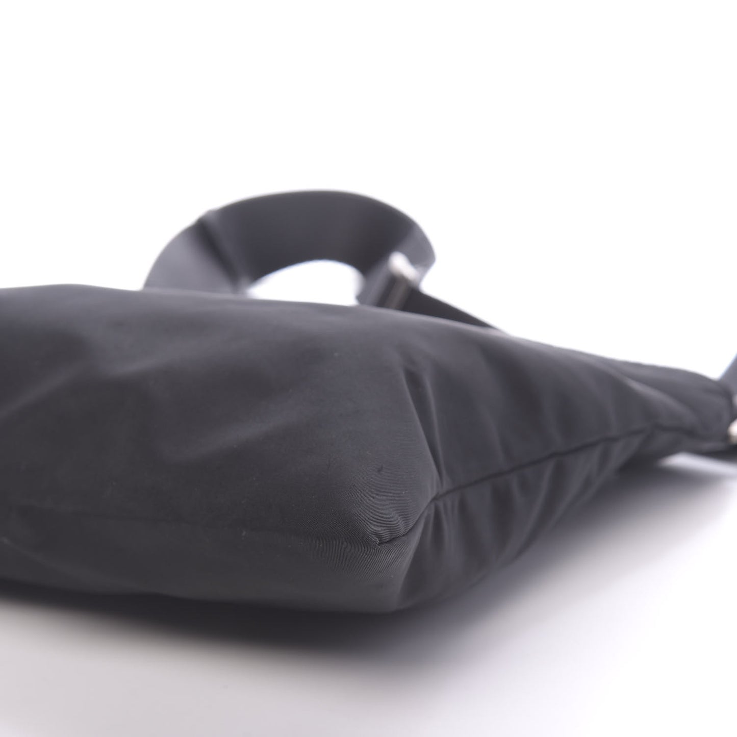 Nylon Vela Flat Messenger Bag Black