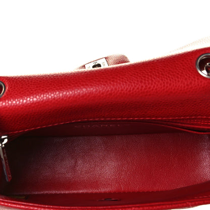 Chanel Caviar Quilted Mini Rectangular Flap Red 5 of 10