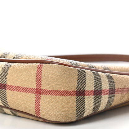 Burberry Haymarket Check Pochette Tan 9 of 10