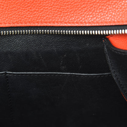 Celine Grained Calfskin Medium Edge Shoulder Bag Vermillion 21 of 21