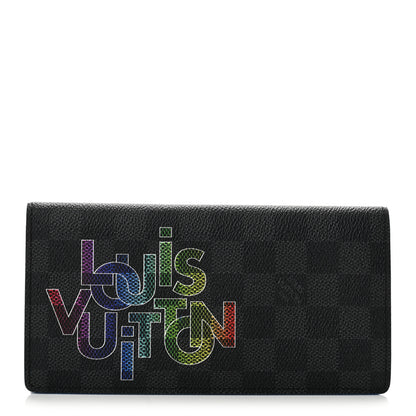 Louis Vuitton Damier Graphite Rainbow Brazza Wallet 1 of 10