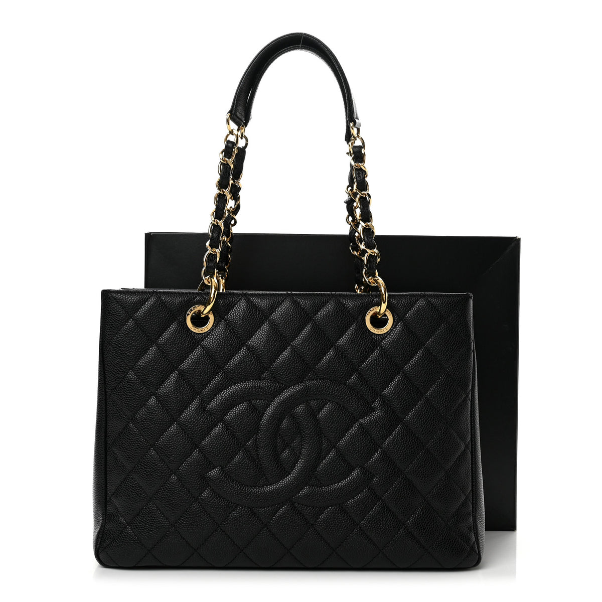 Chanel Caviar Quilted Grand Shopping Tote GST Black 14 of 14