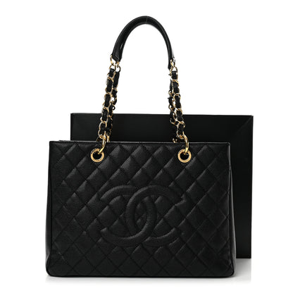 Chanel Caviar Quilted Grand Shopping Tote GST Black 14 of 14