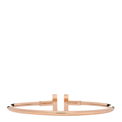 Tiffany 18K Rose Gold Mother of Pearl T Wire Bracelet 2 of 4