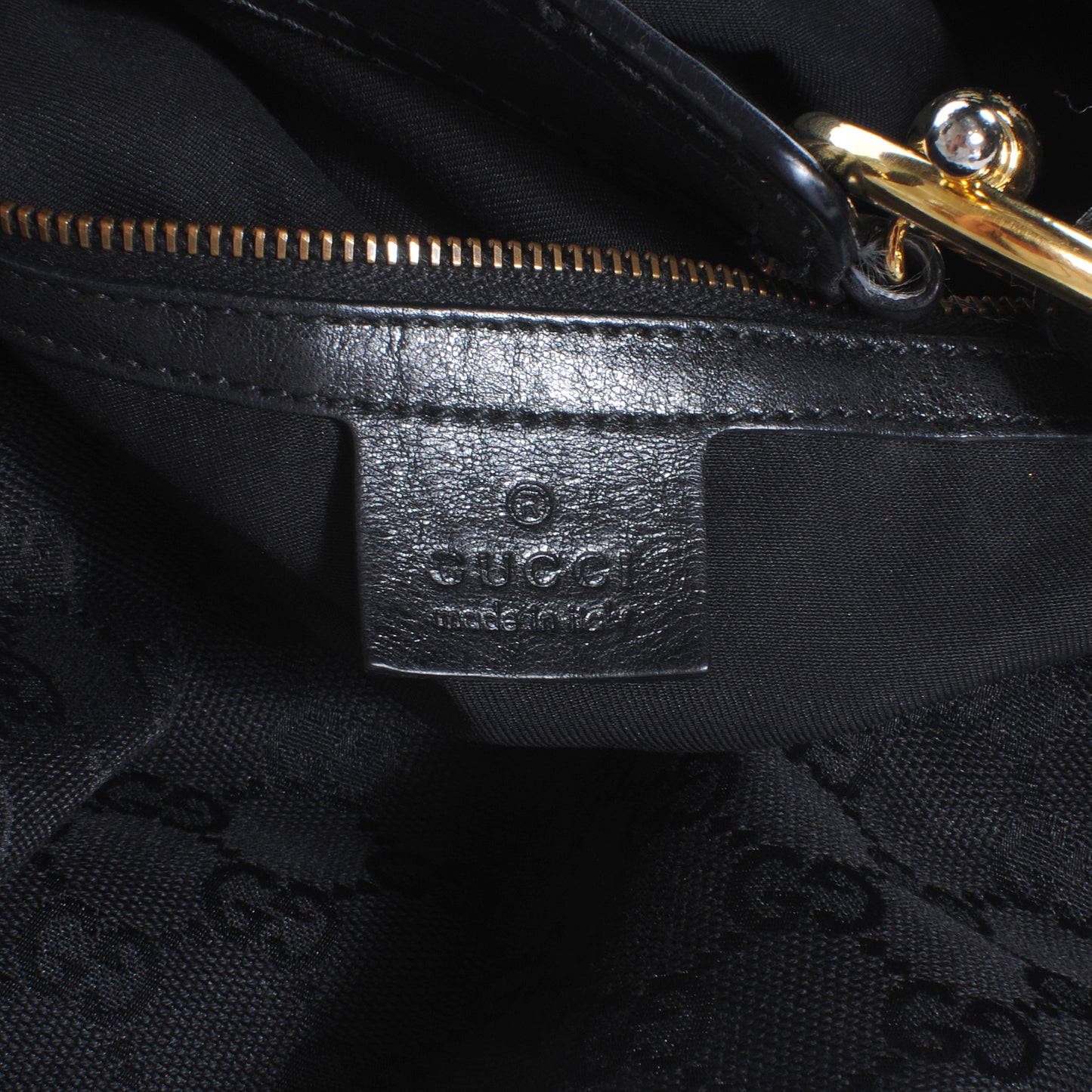 Monogram Large Jockey Hobo Black