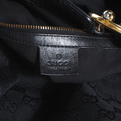 Gucci Monogram Large Jockey Hobo Black 5 of 8