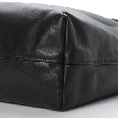Prada Soft Calf Shopping Tote Black 7 of 9