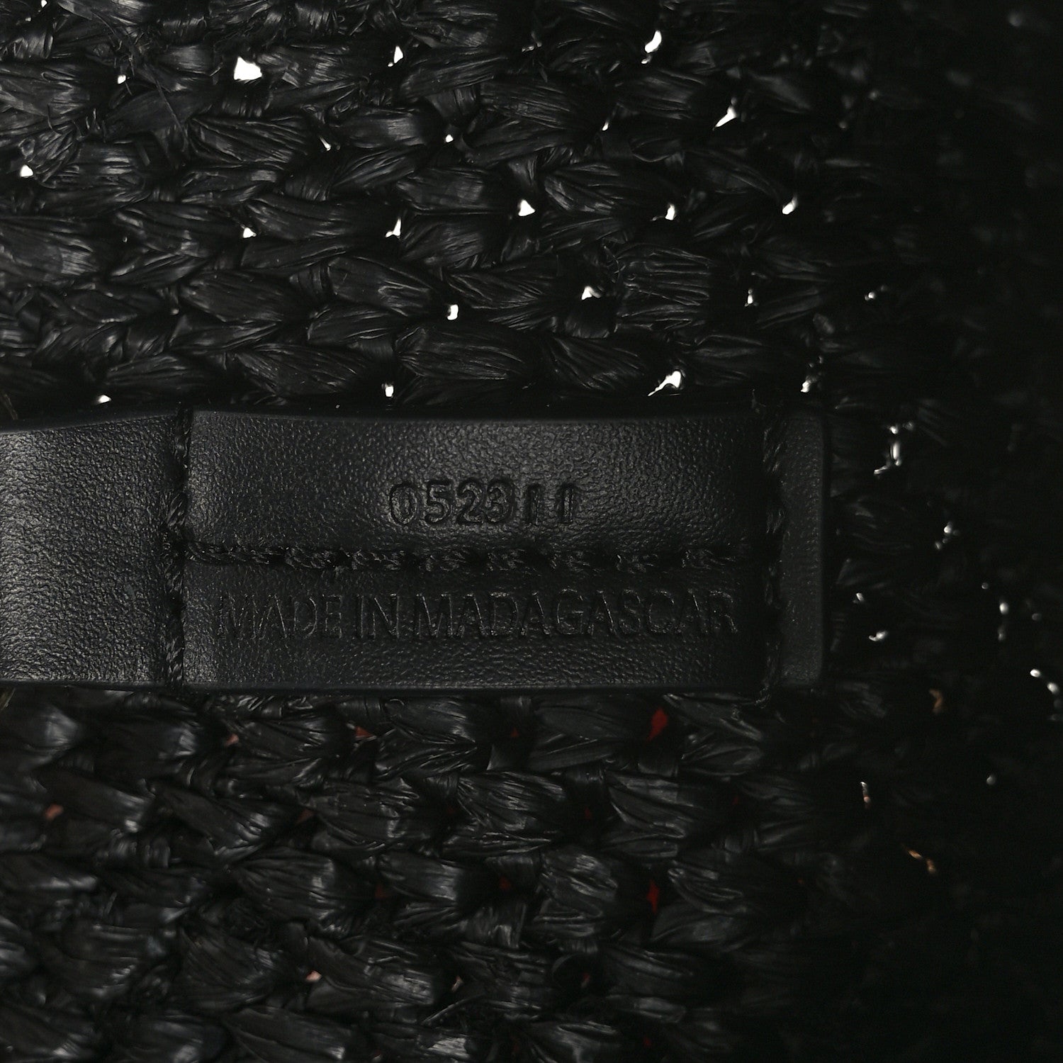 Loewe Raffia Small Paula's Ibiza Logo Tote Black White 6 of 8