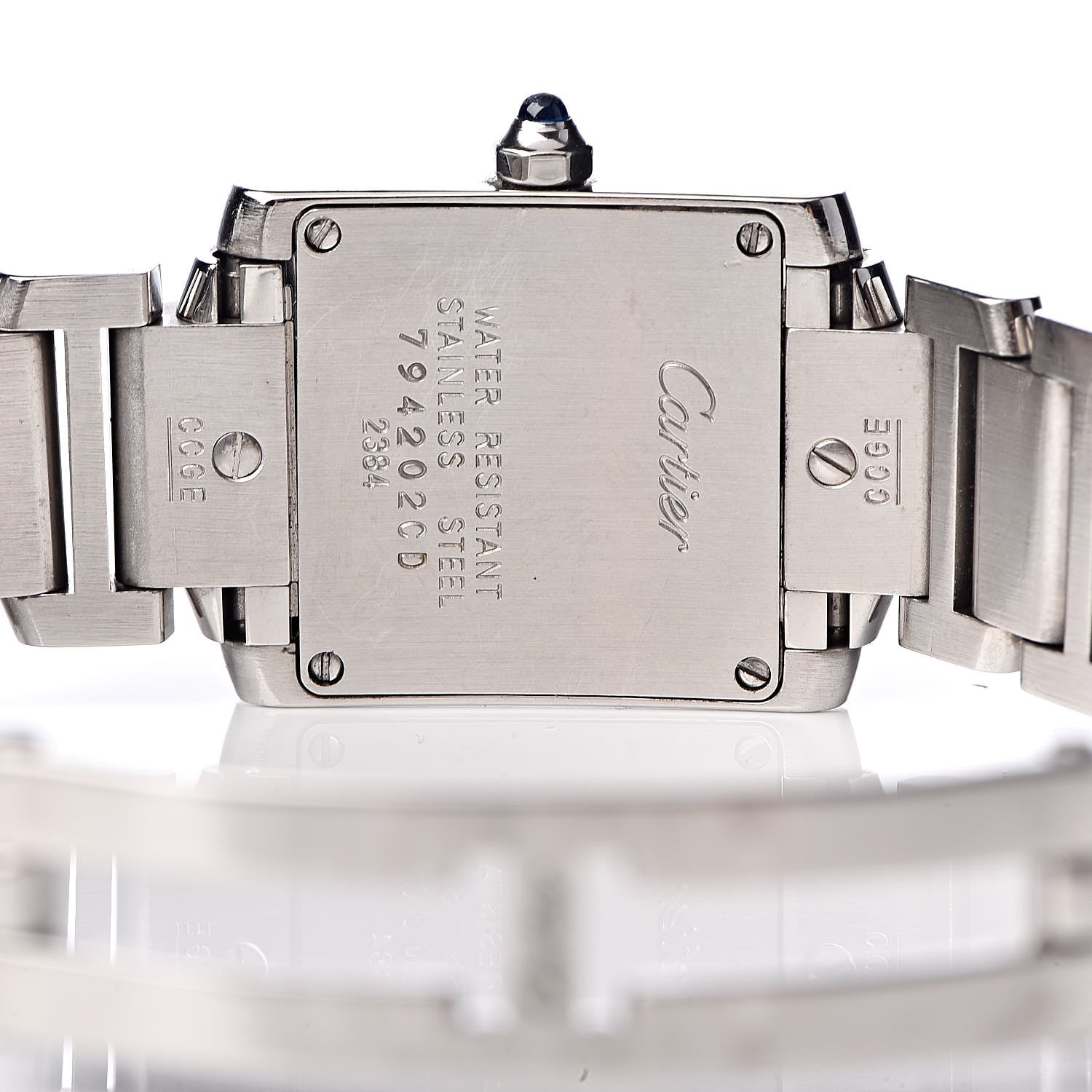 Cartier Stainless Steel 20mm Tank Francaise Quartz Watch 6 of 6
