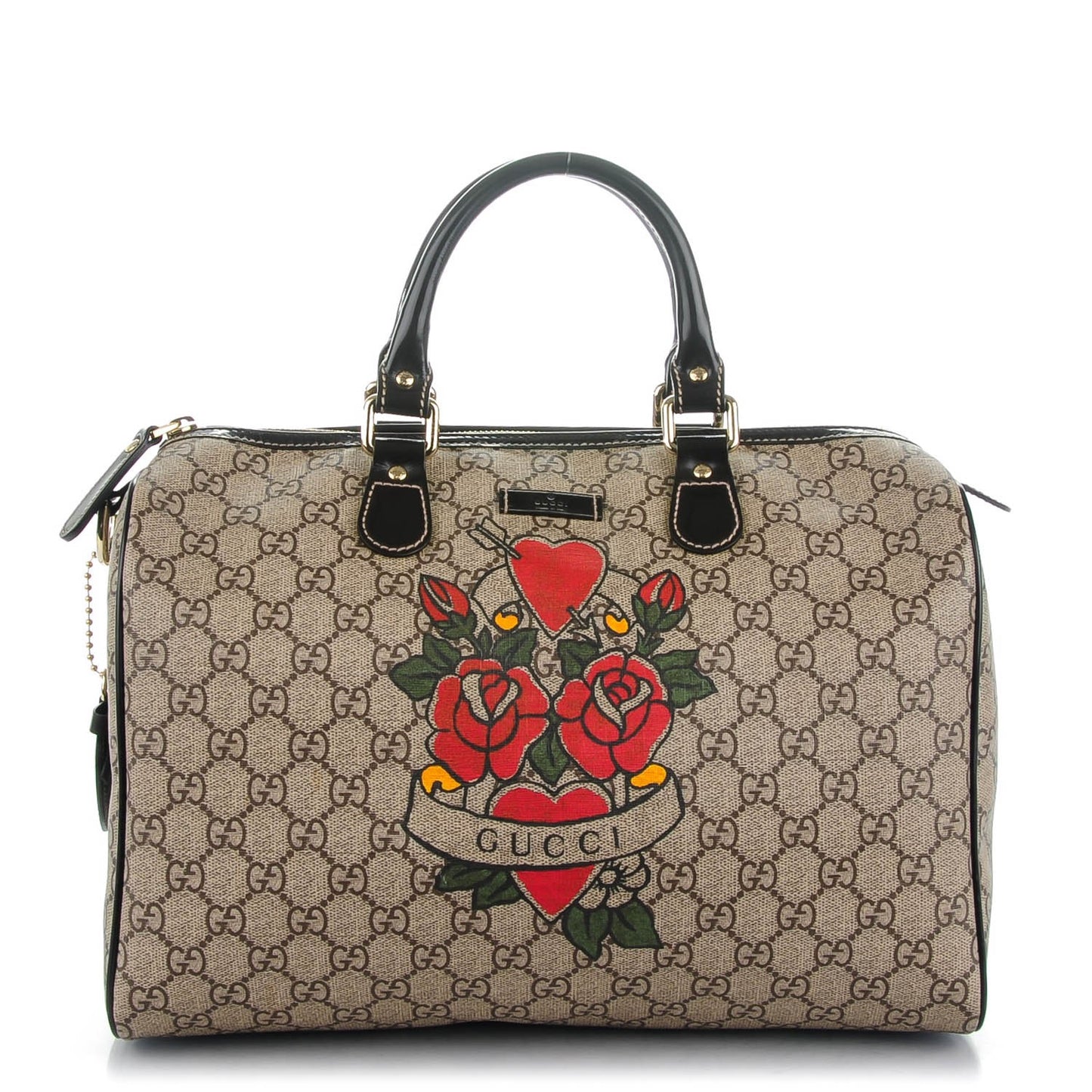 GG Plus Monogram Tattoo Heart Medium Joy Boston Dark Brown
