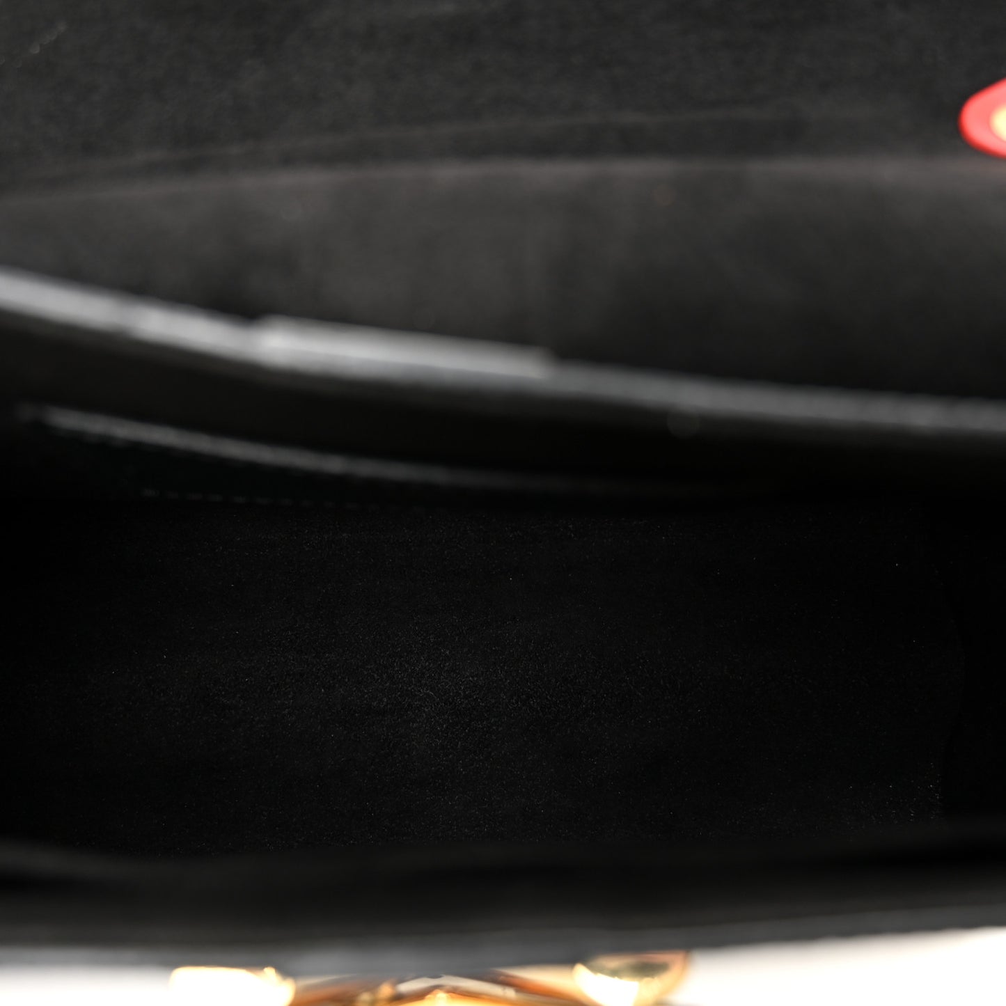 Epi Monogram Complice Trunks and Bags Twist Shoulder Bag MM Black