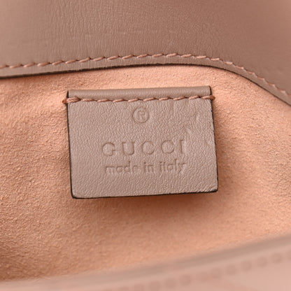 Gucci Calfskin Matelasse Super Mini GG Marmont Shoulder Bag Porcelain Rose 6 of 13