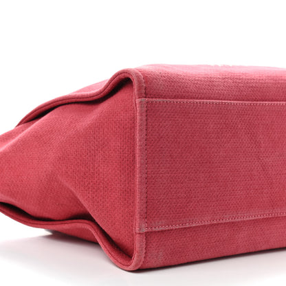 Chanel Canvas Medium Deauville Tote Red 6 of 10