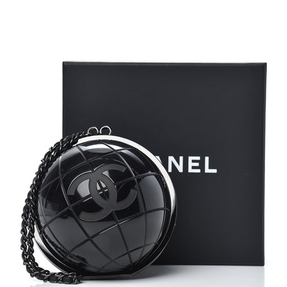 Chanel Plexiglass Around The World Clutch Black 8 of 8