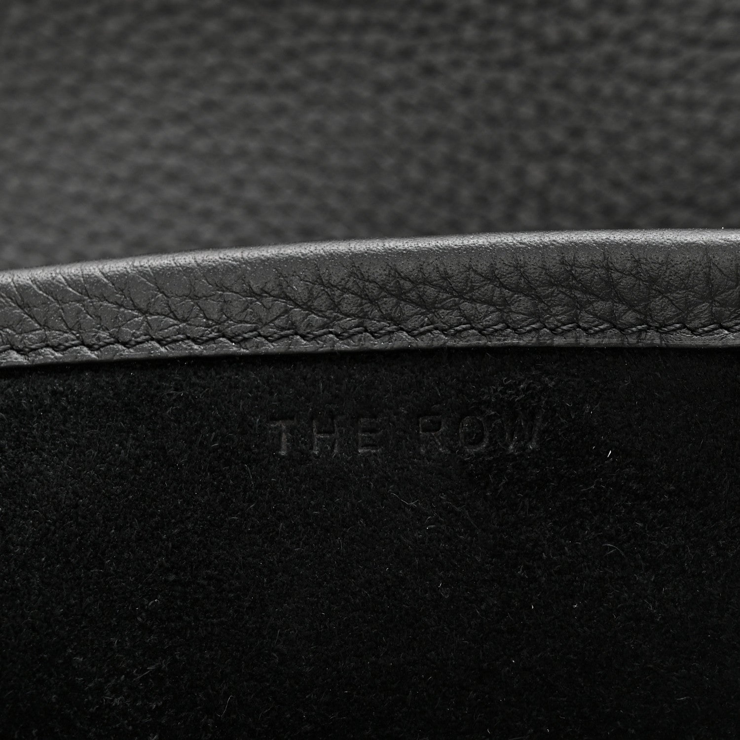 The Row Grained Calfskin Medium N/S Hook Tote Black 5 of 9