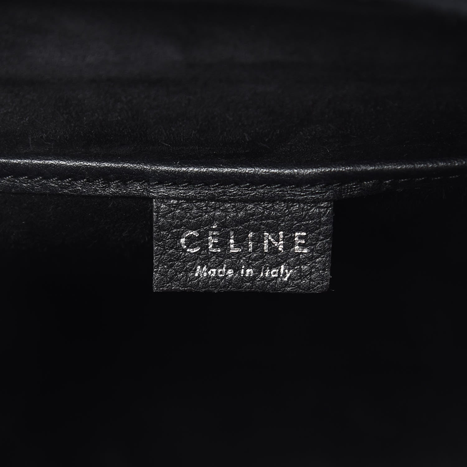Celine Drummed Calfskin Nano Luggage Black 6 of 13