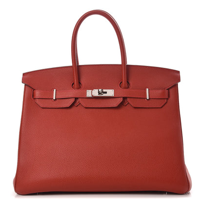 Hermes Togo Birkin 35 Rouge Casaque 1 of 30