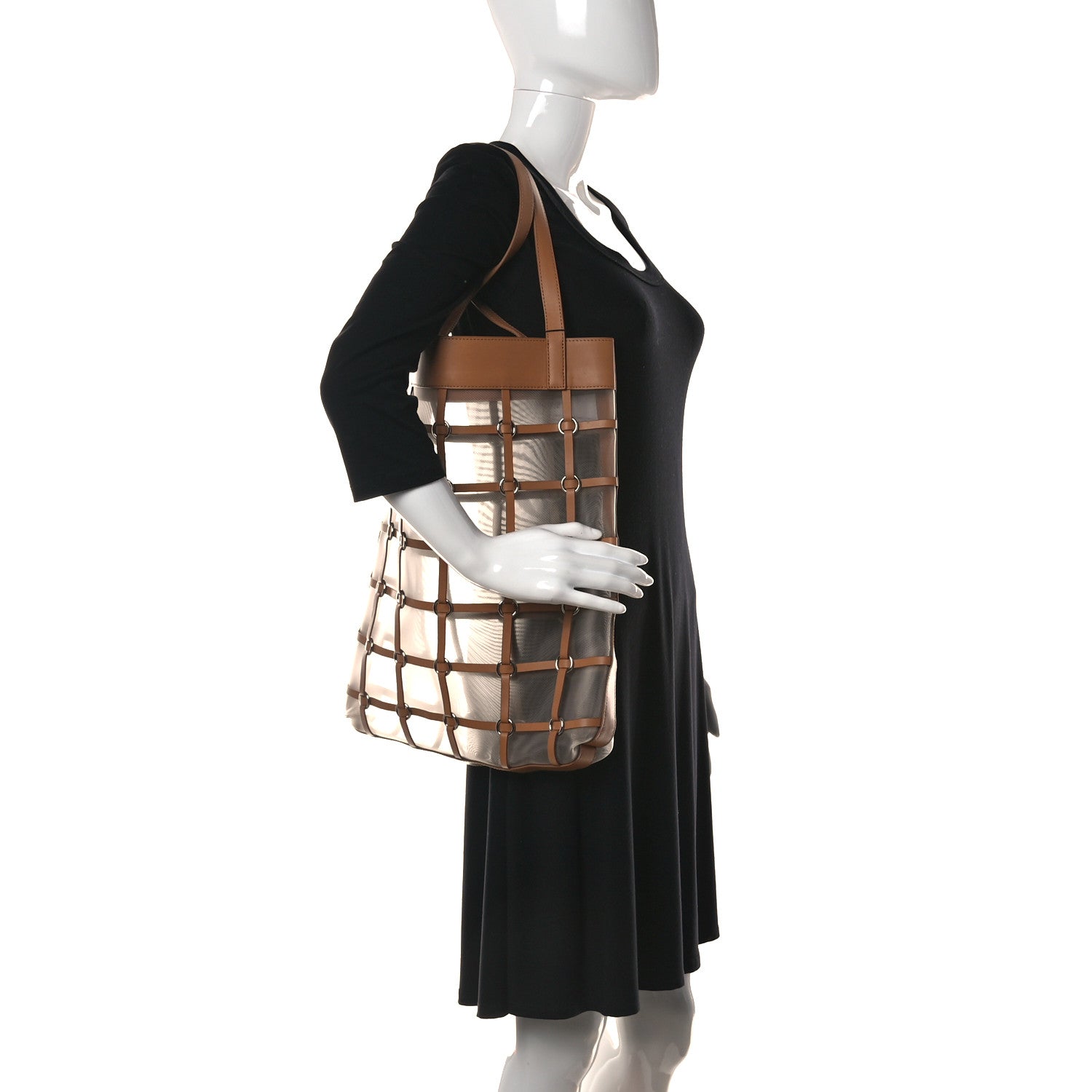3.1 Phillip Lim Calfskin Billie Cage Tote Camel 2 of 12