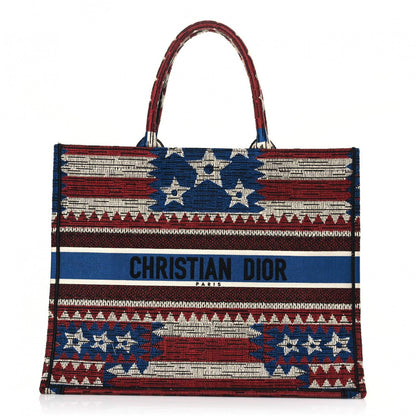 Christian Dior Canvas Embroidered Exclusive US Book Tote Multicolor 1 of 11