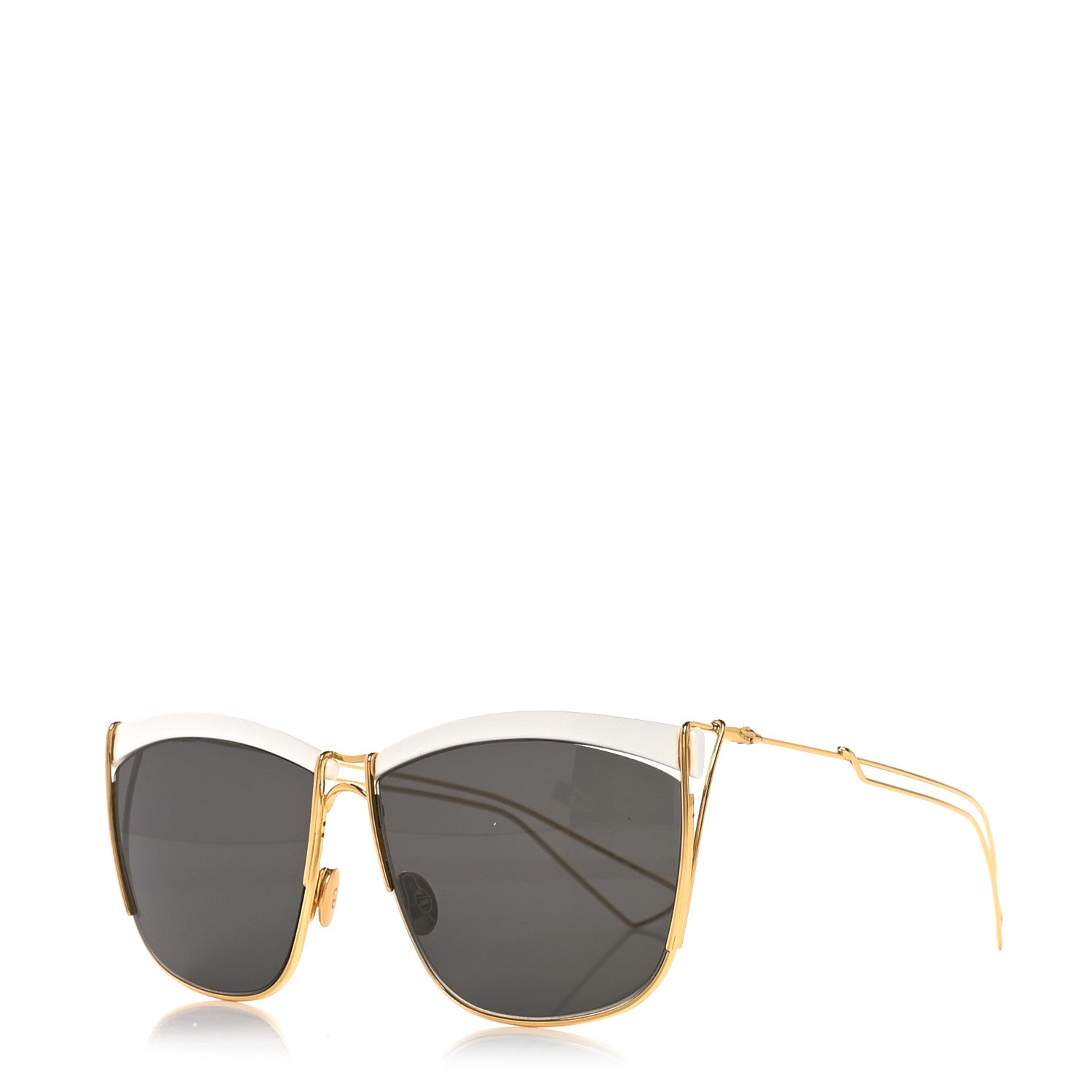 Christian Dior Metal So Electric Sunglasses Gold White 1 of 7