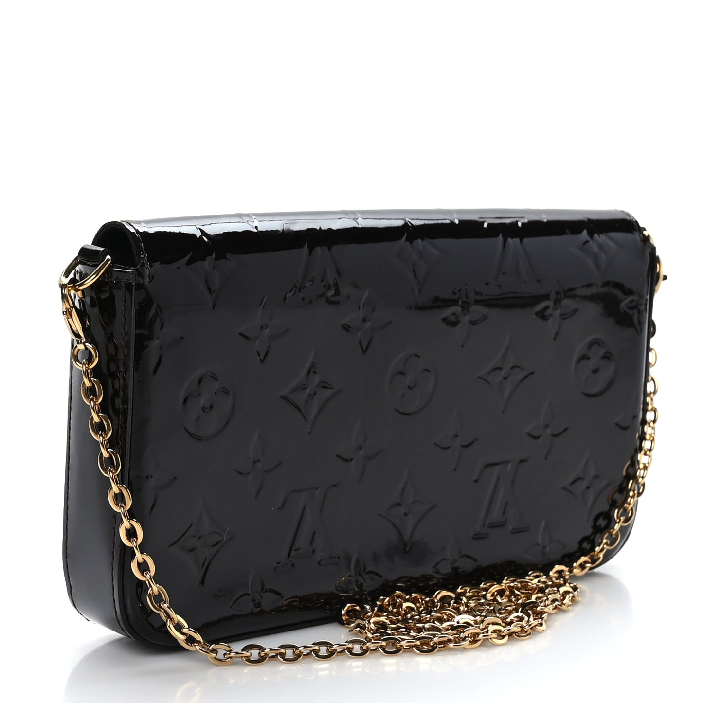 Vernis Pochette Felicie Chain Wallet Amarante