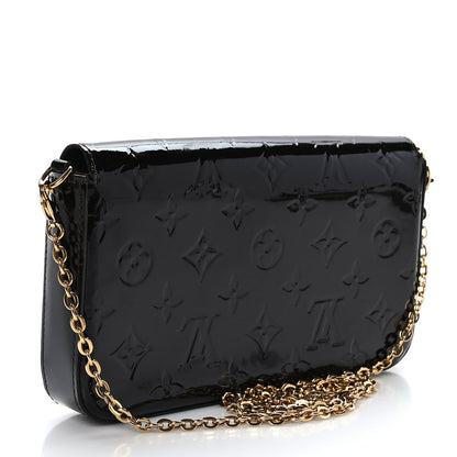 Louis Vuitton Vernis Pochette Felicie Chain Wallet Amarante 4 of 10