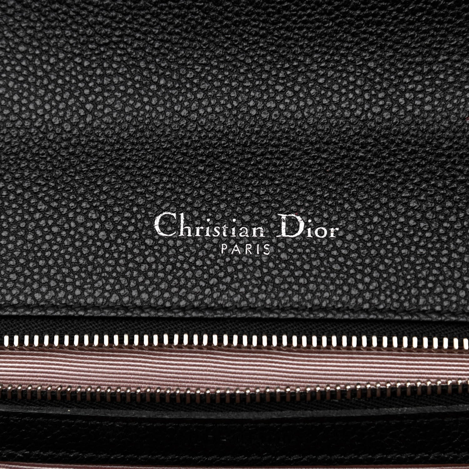 Christian Dior Grained Calfskin Medium Diorama Flap Bag Black 6 of 9