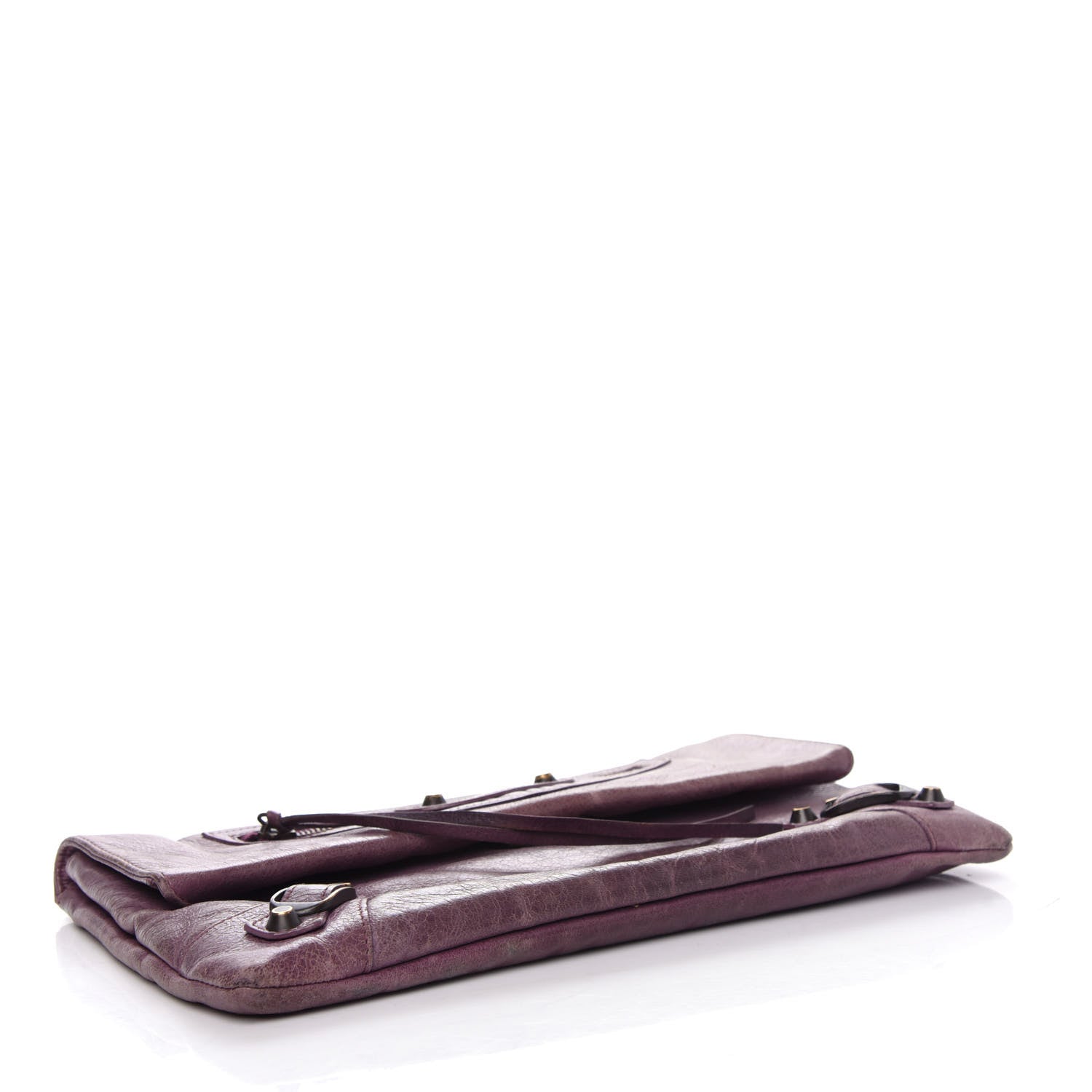 Balenciaga Agneau Classic Hardware Envelope Clutch Murier 5 of 9