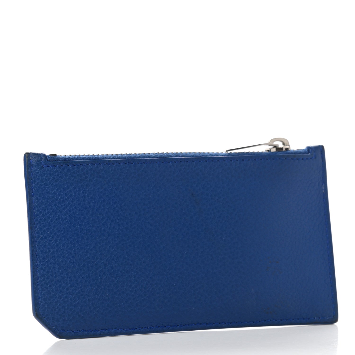 Saint Laurent Grained Calfskin 5 Fragments Zip Pouch Card Holder Deep Marjorelle 3 of 6