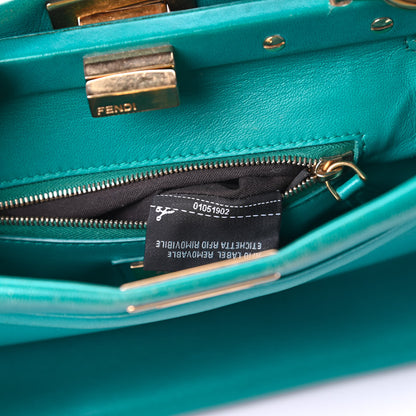 Fendi Nappa Mini Peekaboo Iconic Satchel Lago 9 of 12