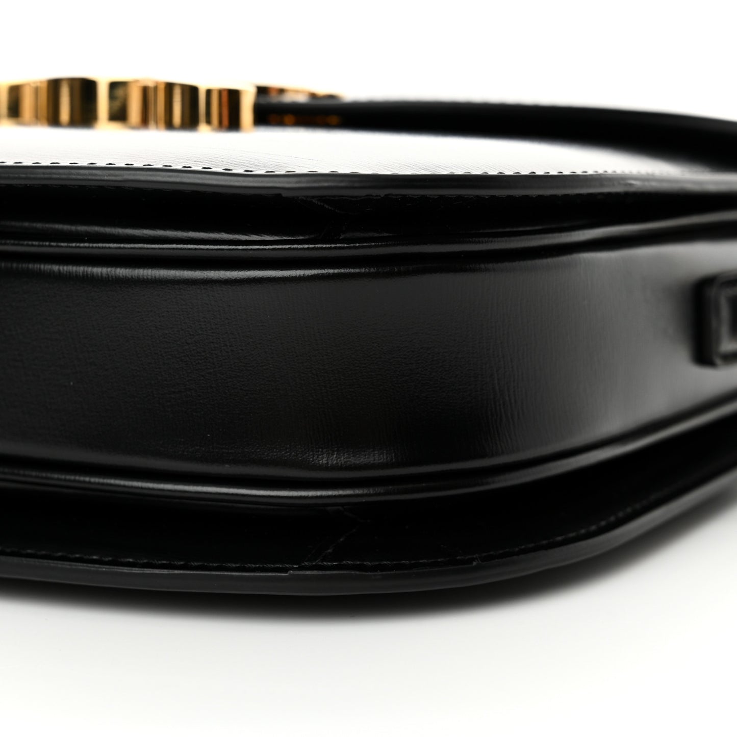 Shiny Calfskin Teen Besace Black