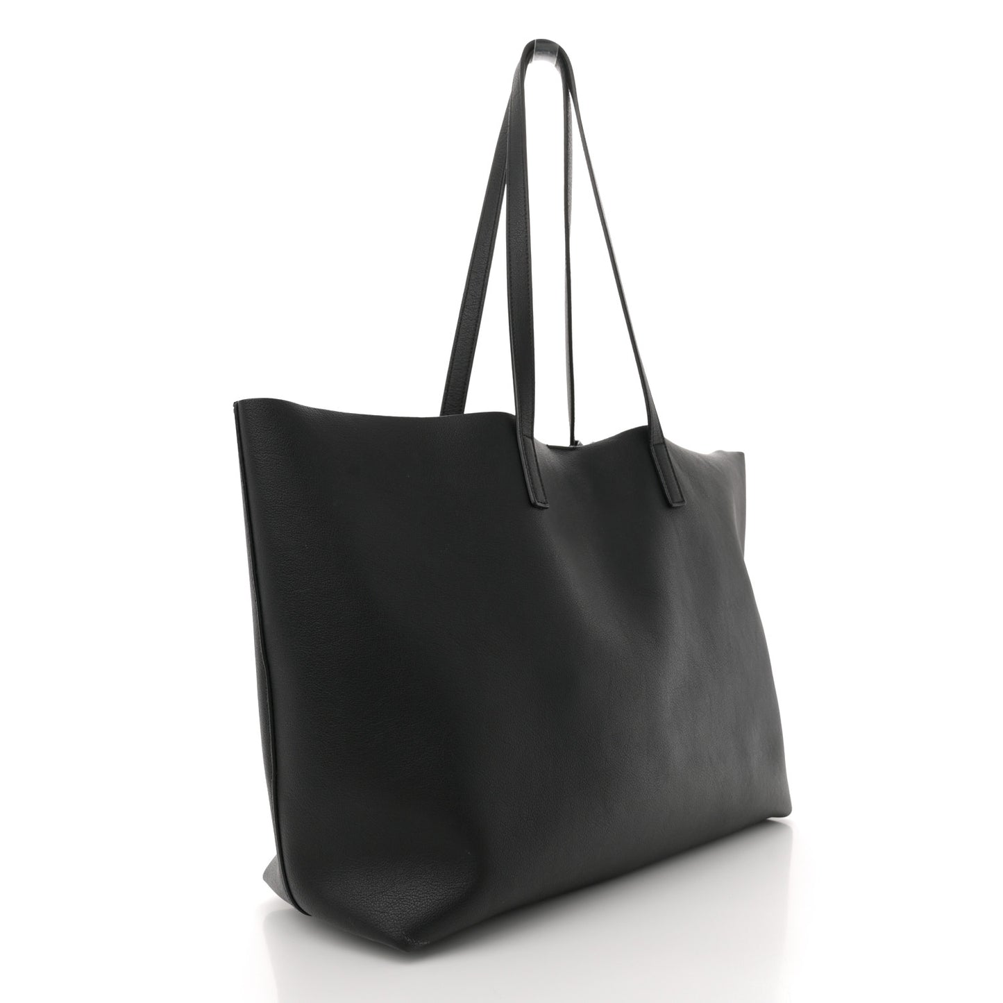 Calfskin Large Shopping Tote Black
