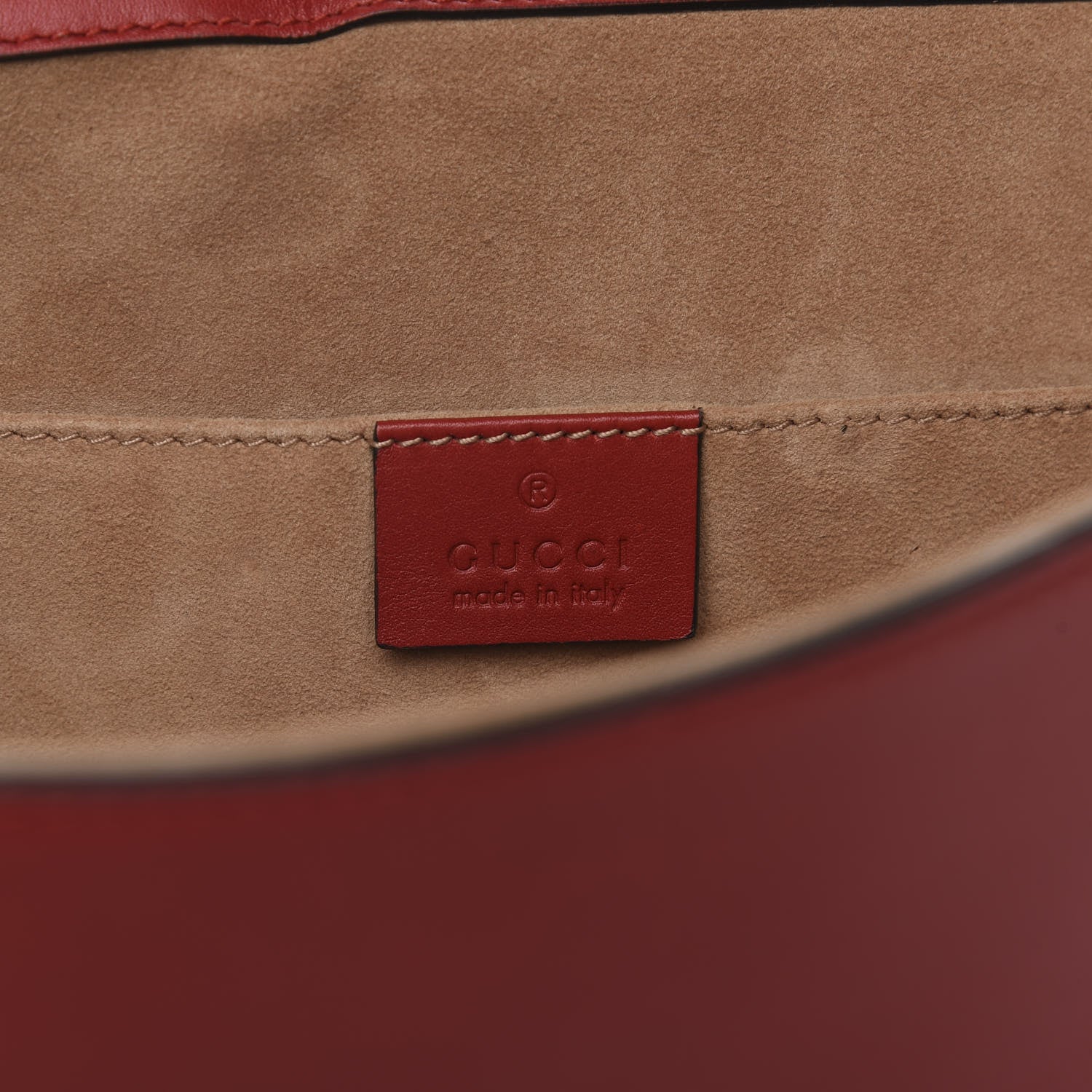 Gucci Calfskin Maxi Sylvie Clutch Red 8 of 12