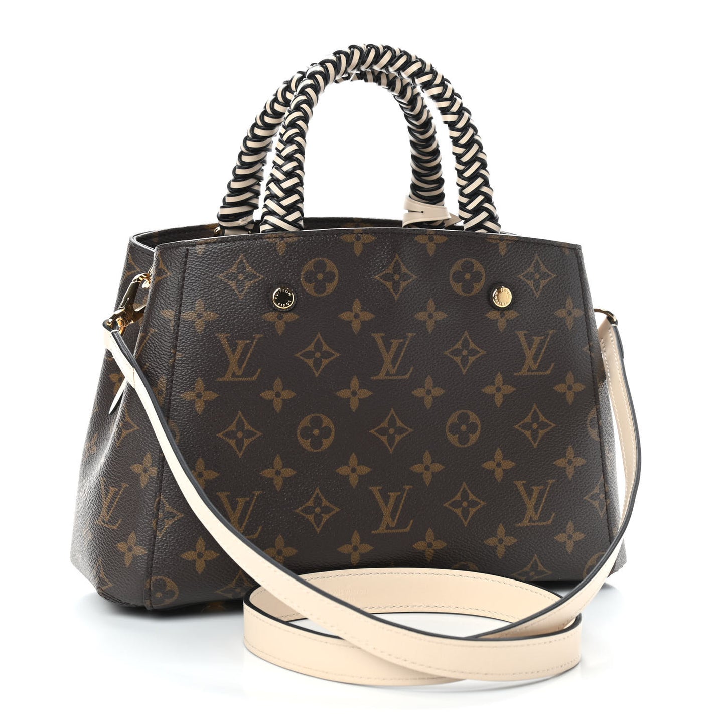 Monogram Braided Montaigne BB Creme Beige