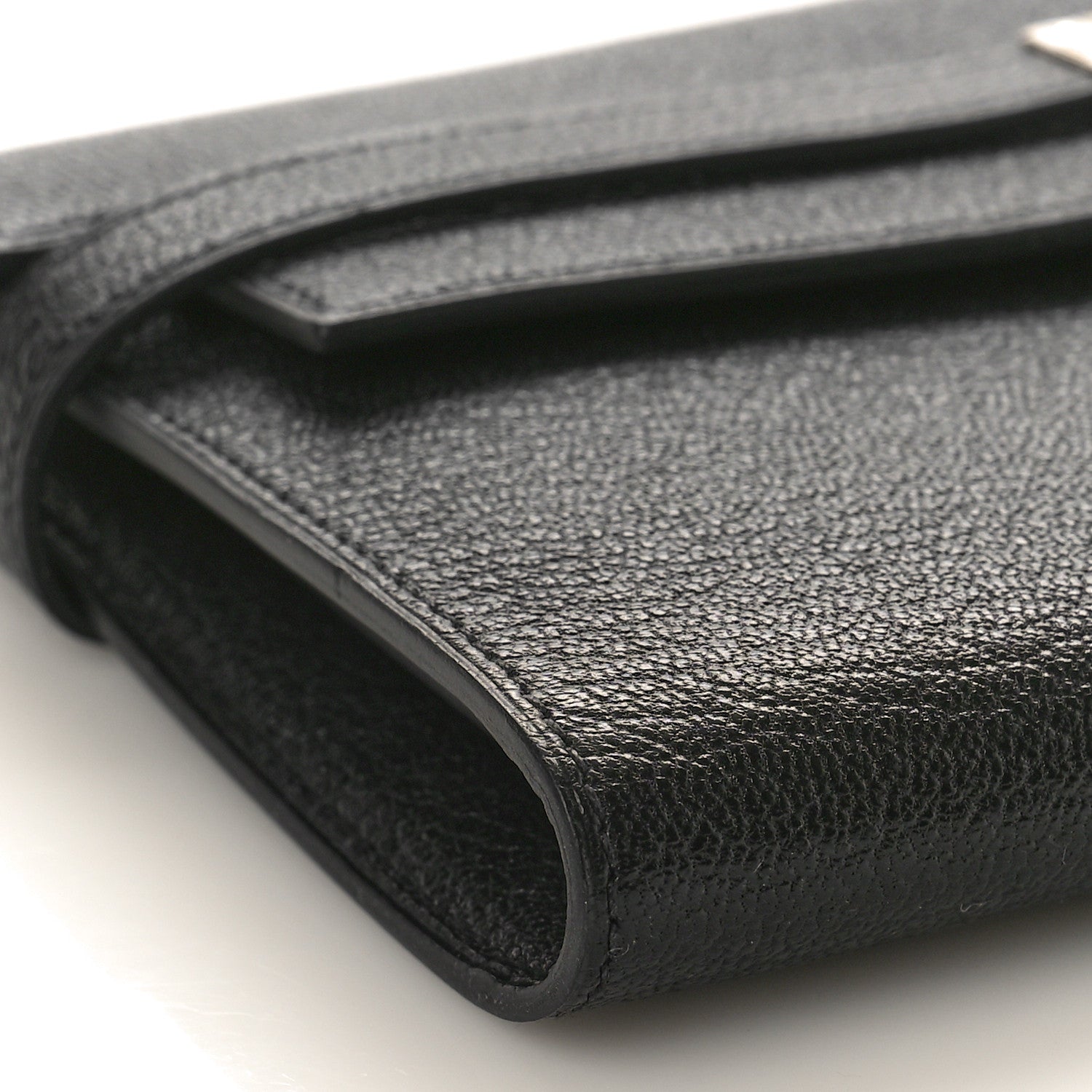 Hermes Chevre Mysore Kelly Longue Wallet Black 7 of 8