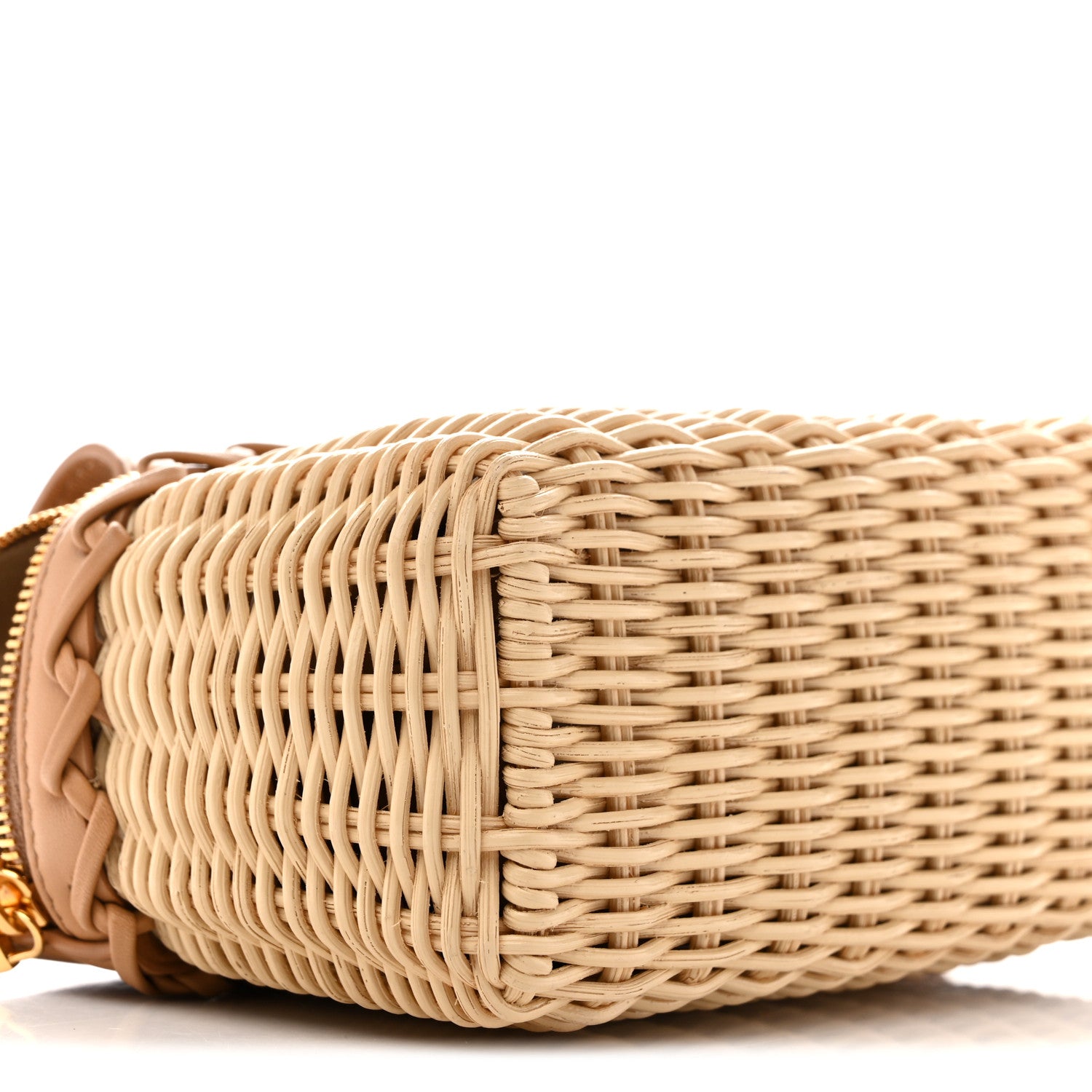 Loro Piana Wicker Calfskin L19 Extra Pocket Pouch Natural 8 of 9