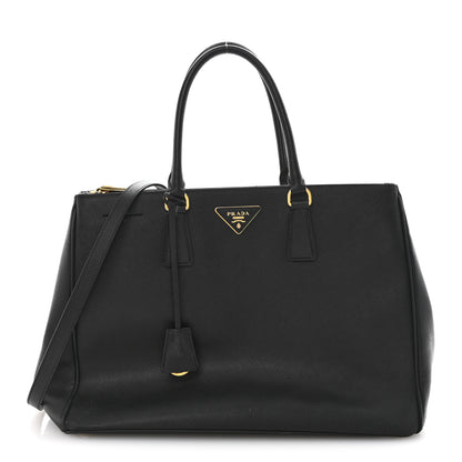 Prada Saffiano Lux Large Galleria Double Zip Tote Black 1 of 16
