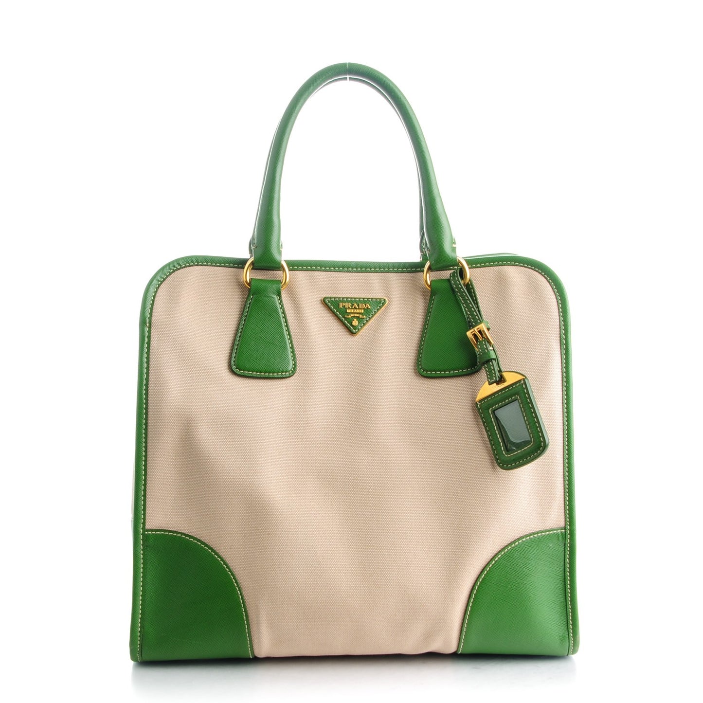 Canapa Saffiano Shopping Tote Corda Larice