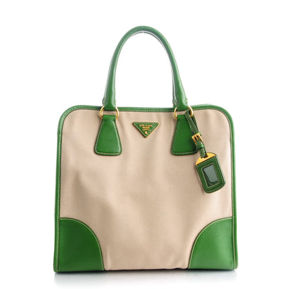 Prada Canapa Saffiano Shopping Tote Corda Larice 1 of 9