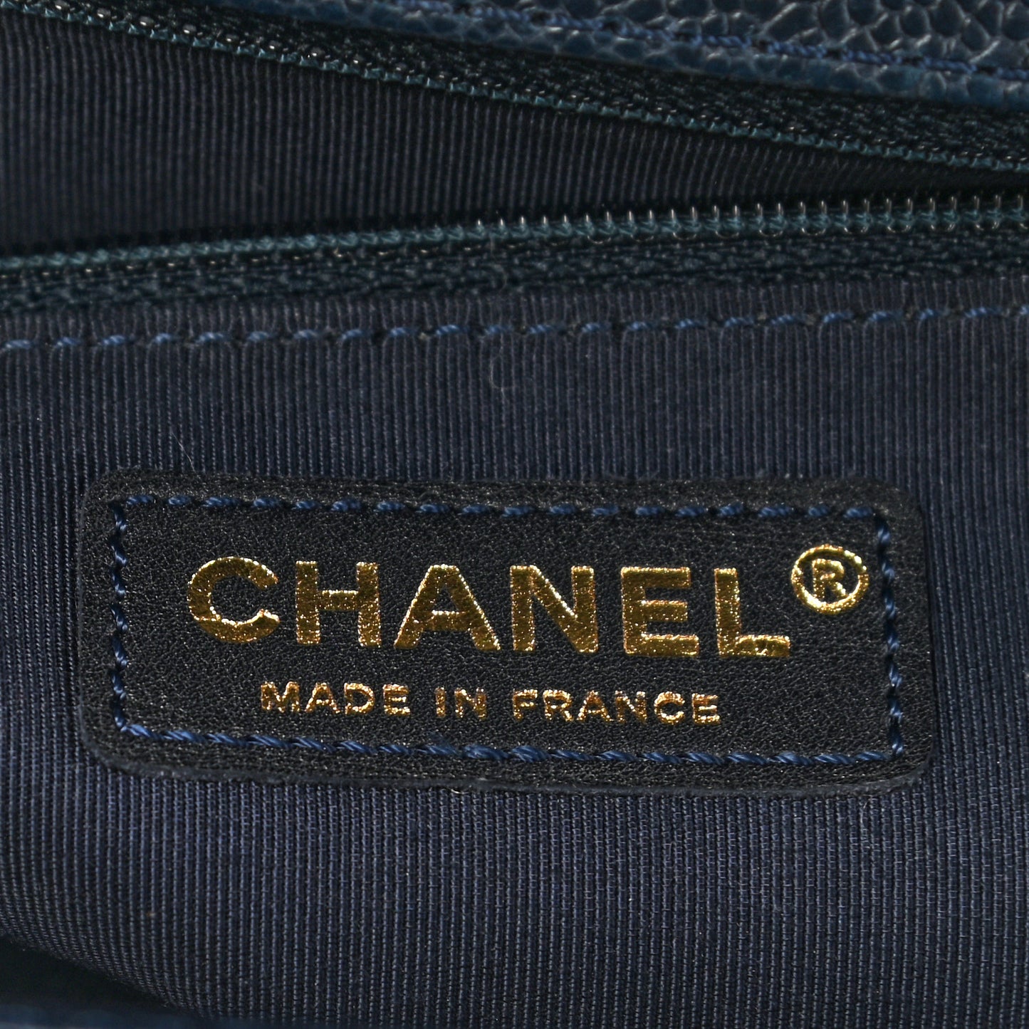 Caviar Quilted New Medium Boy Flap Dark Navy Blue