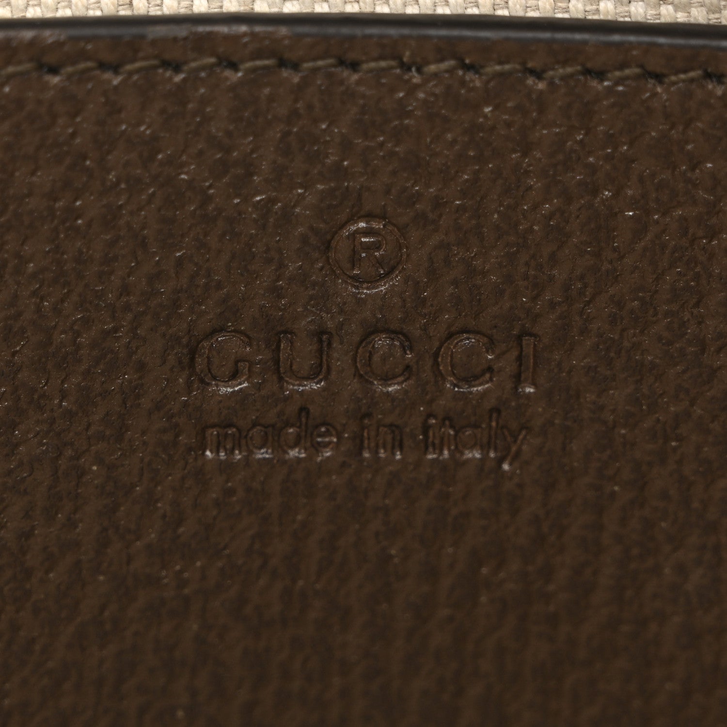 Gucci GG Supreme Monogram Textured Dollar Calfskin Small Ophidia Hobo Beige Ebony New Acero 6 of 12