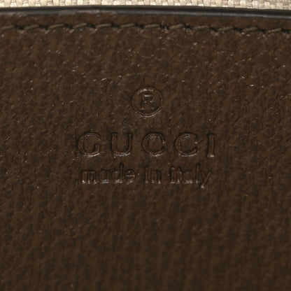 Gucci GG Supreme Monogram Textured Dollar Calfskin Small Ophidia Hobo Beige Ebony New Acero 6 of 12