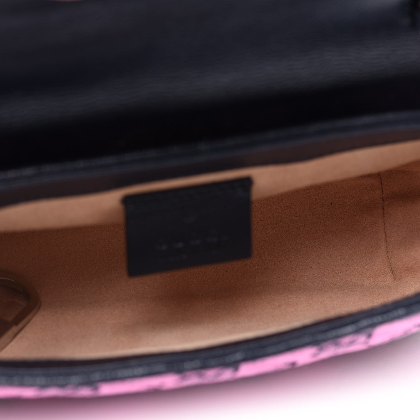 Monogram Multicolor Matelasse Diagonal Super Mini GG Marmont Shoulder Bag Pink Blue