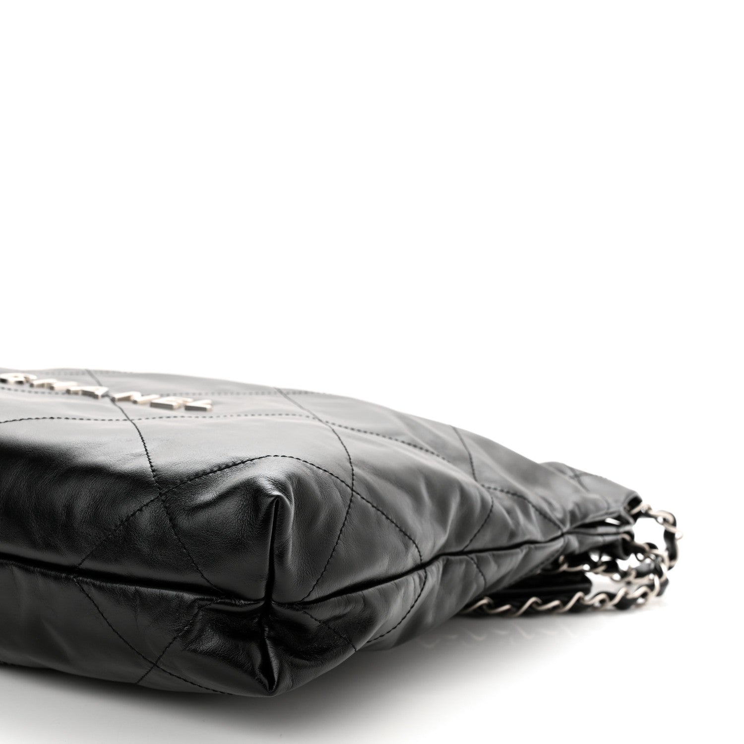 Chanel Shiny Calfskin Quilted Chanel 22 Black 11 of 12